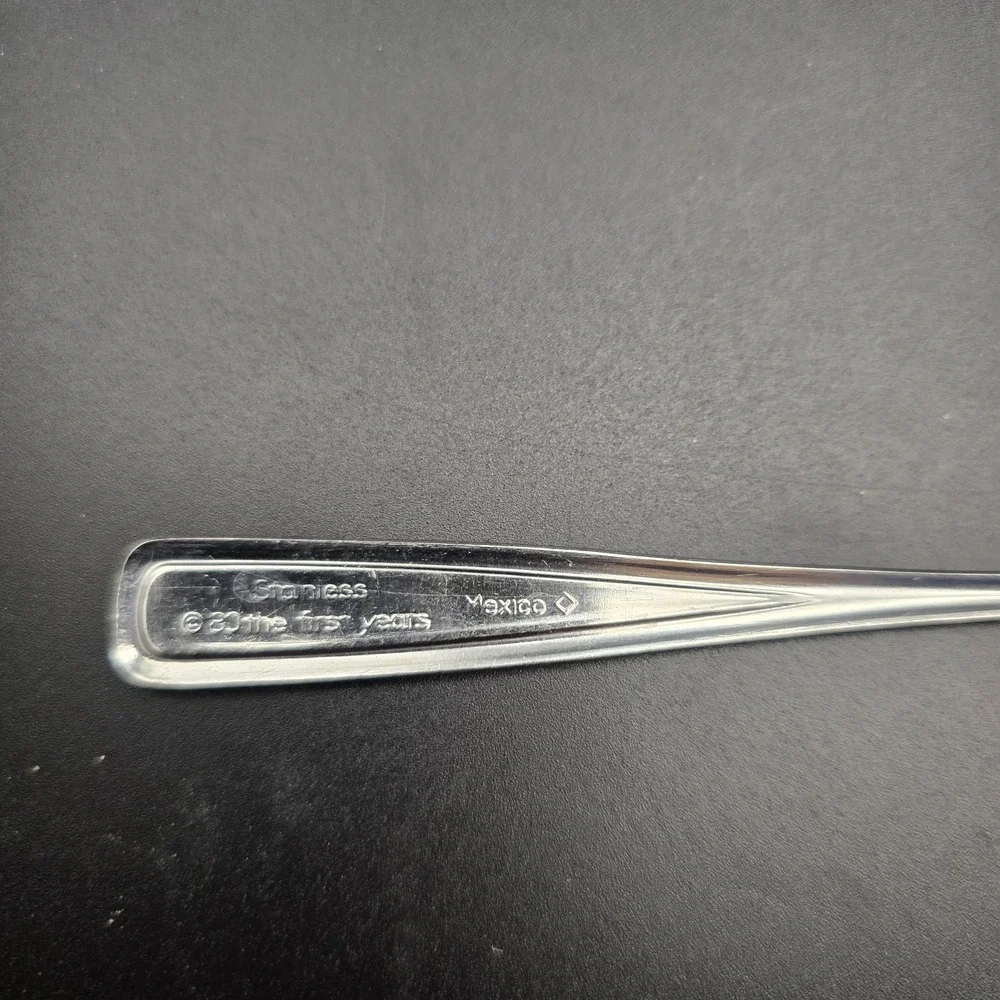 80s The First Year Baby Rubber‎ Baby Spoons x 4